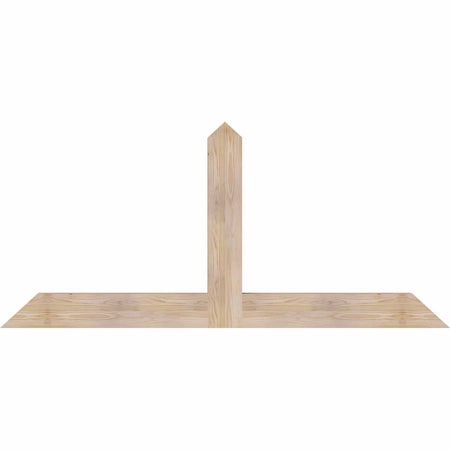 Ekena Millwork Portland Smooth Timber Gable Bracket, Douglas Fir, 72"W x 33"H x 3 1/2"D x 5 1/2"F, 11/12 Pitch GBW072X33X0406POR00SDF